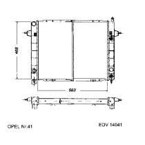 NEU + Kühler Opel Omega A 1.8 / 2.0 / 2.3 D / TD / 2.6 / 3.0 Schaltgetriebe / Automatic / Klimaanlage - GM / V