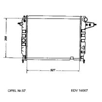 NEU + Kühler Vauxhall Cavalier .2 1.6 / 1.7 D / 1.8 / 2.0 - 16V Schaltgetriebe - 9.xx - 8.xx - Opel Vectra A 1