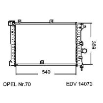 NEU + Kühler Opel Vectra A 1.7 TD Schaltgetriebe - GM / Vauxhall 9.90 - 8.95 - Vauxhall Cavalier .2 1.7 TD Sch