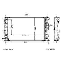 NEU + Kühler Opel Vectra B 2.0 TD / 2.5 XE Schaltgetriebe / Automatic - GM / Vauxhall 9.95 - 8.xx - Saturn L -