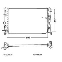 NEU + Kühler Opel Vectra B 1.6 / 1.8 / 2.0 / 2.2 / 2.6 Schaltgetriebe / Automatic / Klimaanlage - GM / Vauxhal