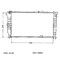 NEU + Kühler Opel Calibra 2.0 - 16V Schaltgetriebe / Klimaanlage - GM / Vauxhall 9.90 - 8.xx - Vauxhall Cavali