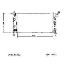 NEU + Kühler Chevrolet Celta 1.2 - 16V / 1.4 - 16V Automatic - 9.xx - 8.xx - Chevrolet Prisma 1.2 - 16V / 1.4