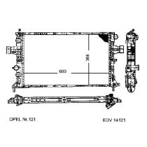 NEU + Kühler Opel Astra G 2.0 DTL - 16V Schaltgetriebe / Automatic / Klimaanlage - GM / Vauxhall 9.97 - 8.xx -