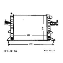 NEU + Kühler Opel Corsa C 1.0 / 1.2 Schaltgetriebe / Automatic / Klimaanlage - GM / Vauxhall 9.00 - 8.06 - Cor