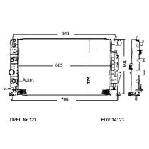 NEU + Kühler Opel Vectra B 2.0 Di - 16V / 2.5 - 24V / 2.6 - 24V Schaltgetriebe / Automatic / Klimaanlage - GM