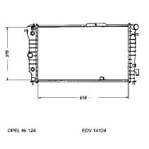 NEU + Kühler Vauxhall Cavalier .2 2.5 - 24V Automatic - 9.xx - 8.xx - Opel Vectra A 2.5 - 24V Automatic - GM /