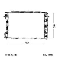 NEU + Kühler Opel Omega B 2.5 TD Automatic - GM / Vauxhall 9.93 - 8.99 - Kühlsystem Wasserkühler / Radiator 65