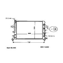NEU + Kühler Chevrolet Astra .2 / Viva 1.6 - 16V - ECO Twinport Automatic / Klimaanlage - 9.xx - 8.xx - Opel A