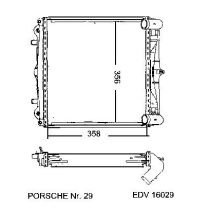 NEU + Kühler Porsche Boxster / Carrera rechts  2.5 / 24V Schaltgetriebe / Automatic / Klimaanlage - 9.96 - 8.x