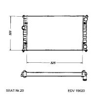 NEU + Kühler Seat Ibiza / Cordoba CLX / GLX / Inca 1.6 / 1.8 Schaltgetriebe / Automatic - 9.93 - 8.xx - VW Pol