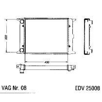 NEU + Kühler Audi 50 86 1.1 / 1.3 Schaltgetriebe - VAG / VW / Audi 9.79 - 8.xx - VW Polo / Derby L / S / LS /