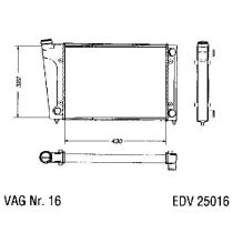 NEU + Kühler VW Passat / Santana 32B 1.6 Schaltgetriebe - VAG / VW / Audi 9.80 - 8.83 - VW Scirocco 2 53B 1.6