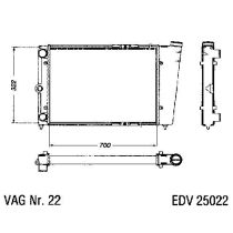 NEU + Kühler VW Passat / Santana 32B 1.6 / 1.8 Schaltgetriebe / Automatic / Klimaanlage - VAG / VW / Audi 9.80