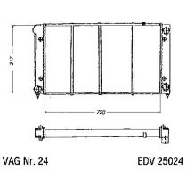 NEU + Kühler VW Passat 35i 1.6 / 1.8 / 2.0 / 16V Schaltgetriebe / Automatic / Klimaanlage - VAG / VW / Audi 9.