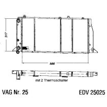 NEU + Kühler Audi 80 / 90 81 / 85 / + GLE 1.6 D / 1.8 Schaltgetriebe - VAG / VW / Audi 9.78 - 8.86 - Kühlsyste