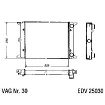 NEU + Kühler VW Golf 1 / Jetta 1 14 / 15 / 16 / 17 1.6 D Schaltgetriebe - VAG / VW / Audi 9.80 - 8.81 - Kühlsy