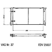 NEU + Kühler VW Golf Caddy 14 1.5 / 1.6 D / 1.8 Schaltgetriebe / Automatic - VAG / VW / Audi 9.82 - 8.95 - VW