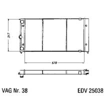 NEU + Kühler VW Passat / Santana 32B 1.9 TD / 2.2 TD Schaltgetriebe - VAG / VW / Audi 9.80 - 8.88 - Kühlsystem