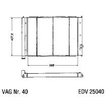 NEU + Kühler VW Bus / Transporter 251 / + Syncro 1.6 D / 1.7 TD / 1.9 / 1.9 TD / 2.1 Schaltgetriebe - VAG / VW