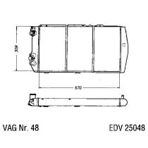 NEU + Kühler Audi 100 44 2.0 / 2.2 - 5 Zyl. Schaltgetriebe / Automatic / Klimaanlage - VAG / VW / Audi 9.82 -