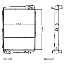 NEU + Kühler Audi 80 / 90 89 / Quattro 2.0 Schaltgetriebe / Klimaanlage - VAG / VW / Audi 9.86 - 8.xx - Kühlsy