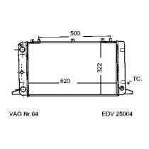 NEU + Kühler Audi 80 / 90 89 1.6 / 1.8 / 1.9 / 2.0 Schaltgetriebe / Automatic / Klimaanlage - VAG / VW / Audi