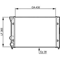 NEU + Kühler VW Corrado 53i / G 60 1.8 / 1.8 - 16V / 2.0 - 16V Schaltgetriebe - VAG / VW / Audi 9.88 - 8.xx -