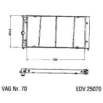 NEU + Kühler VW Passat / Santana 32B 1.6 / 1.6 TD Schaltgetriebe / Klimaanlage - VAG / VW / Audi 9.xx - 8.xx -