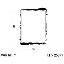 NEU + Kühler Audi 80 / 90 89 2.0 Automatic / Klimaanlage - VAG / VW / Audi 9.88 - 8.xx - Kühlsystem Wasserkühl