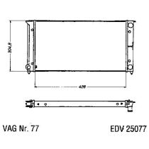 NEU + Kühler VW Golf 2 19 / Syncro 1.8 - 16V Schaltgetriebe - VAG / VW / Audi 9.85 - 8.91 - Kühlsystem Wasserk