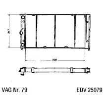 NEU + Kühler VW Passat / Santana 32B 1.6 / 1.8 Schaltgetriebe - VAG / VW / Audi 9.81 - 8.88 - Kühlsystem Wasse