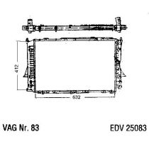 NEU + Kühler Audi A 6 4A div. Modelle - VAG / VW / Audi 9.xx - 8.xx - Kühlsystem Wasserkühler / Radiator 632 x