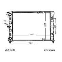 NEU + Kühler VW Polo / Derby .2 86C 1.3 / 1.3 D Schaltgetriebe - VAG / VW / Audi 9.86 - 8.90 - Seat Terra 86C