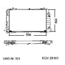 NEU + Kühler Audi 80 / 90 B4 / + ABT 2.0 Automatic / Klimaanlage - VAG / VW / Audi 9.91 - 8.xx - Kühlsystem Wa