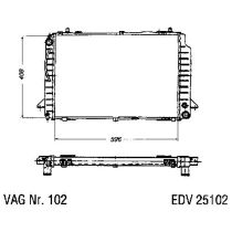 NEU + Kühler Audi 80 / 90 B4 / + Quattro 2.6 - VR6 / 2.8 - VR6 Schaltgetriebe / Klimaanlage - VAG / VW / Audi