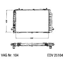 NEU + Kühler Audi 80 / 90 B4 1.9 TDi Schaltgetriebe / Klimaanlage - VAG / VW / Audi 9.91 - 8.xx - Kühlsystem W