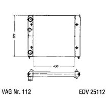 NEU + Kühler VW Golf 3 / Vento 1H0 / 1H2 1.4 / 1.6 Schaltgetriebe - VAG / VW / Audi 9.91 - 8.xx - Kühlsystem W