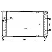 NEU + Kühler VW Polo 6K div. Modelle - VAG / VW / Audi 9.xx - 8.xx - Kühlsystem Wasserkühler / Radiator 627 x