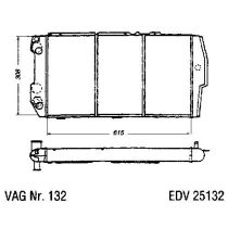 NEU + Kühler Audi V 8 44 / V8 / Turbo 3.6 Automatic / Klimaanlage - VAG / VW / Audi 9.87 - 8.xx - Kühlsystem W