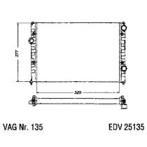 NEU + Kühler VW Passat 35i - B4 1.6 / 1.8 / 2.0 - 16V Schaltgetriebe - VAG / VW / Audi 9.93 - 8.xx - Kühlsyste