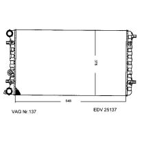 NEU + Kühler VW New Beetle 1Y 1.8 Schaltgetriebe - VAG / VW / Audi 9.99 - 8.xx - Kühlsystem Wasserkühler / Rad