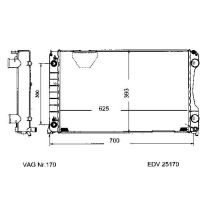 NEU + Kühler Audi V 8 44 / V8 3.6 / 4.2 Schaltgetriebe / Automatic / Klimaanlage - VAG / VW / Audi 9.87 - 8.xx