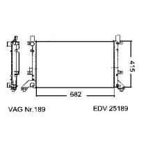 NEU + Kühler VW Transporter / Bus / LT 28 - 46 2.3 / 2.5 SDi / 2.5 TDi / 2.8 TDi Schaltgetriebe - VAG / VW / A