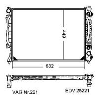 NEU + Kühler Audi A 6 4A - C4 .2 2.5 D / 2.5 TDi Automatic - VAG / VW / Audi 9.94 - 8.xx - Kühlsystem Wasserkü