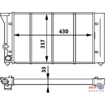 NEU + Kühler VW Corrado 53i / div. Modelle - VAG / VW / Audi 9.xx - 8.xx - Kühlsystem Wasserkühler / Radiator