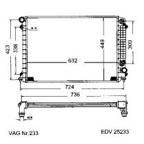 NEU + Kühler Audi A 8 D2 2.5 TDi Automatic - VAG / VW / Audi 9.97 - 8.xx - Kühlsystem Wasserkühler / Radiator