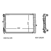 NEU + Kühler VW Passat 3B - B5 1.6 / 1.8 / 1.9 TDi Schaltgetriebe - VAG / VW / Audi 9.97 - 8.00 - Kühlsystem W