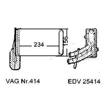 NEU + Wärmetauscher / Heizung Audi A 3 A3 Rechtslenker - VW Golf 2 / 3 / Jetta 2 / Vento 19 / 1H0 Rechtslenker