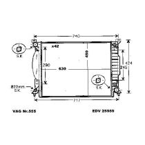 NEU + Kühler Audi A 4 8E - B7 / + Quattro 3.0 - 30V / 3.2 - 24V FSi Automatic - VAG / VW / Audi 9.04 - 8.xx -